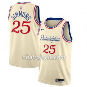 Män Philadelphia 76ers Tröja Ben Simmons 25 2019-20 Nike City Edition Swingman